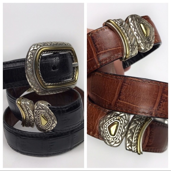faux crocodile belt